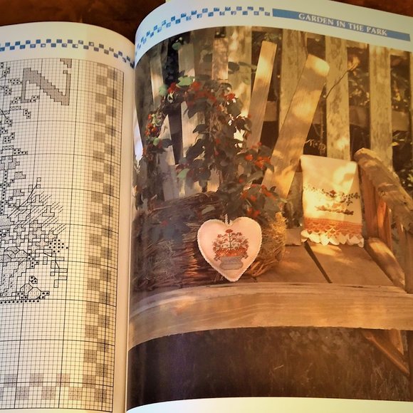 COUNTRY CROSS-STITCH DESIGNS -ELLEN STOUFFER 1990 - Picture 10 of 16